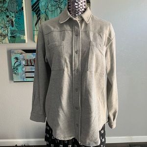 UO Gray Button Up Sweater Shirt Jacket Sz Small